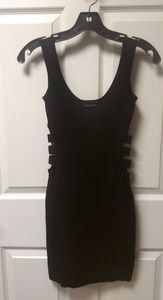 bebe Black Bodycon Cutout Dress
